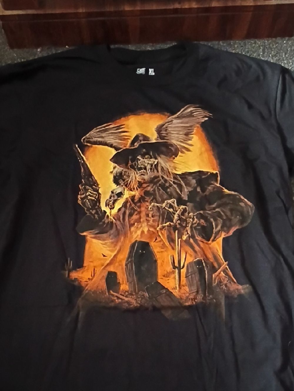Men's Limited Edition Size Xl Cavity Colors Skeleton Cowboy T Shirt-055d1